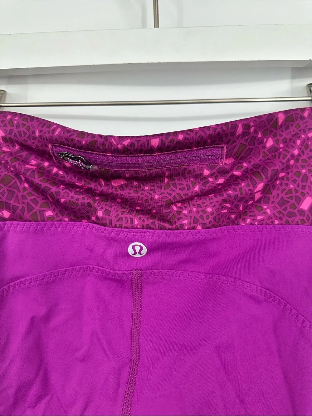 Lululemon Real Quick Purple Cropped Leggings Size 4 Gym Training